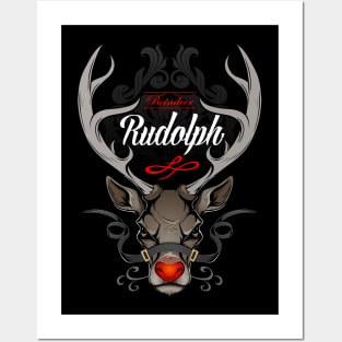 Christmas Rudolph badass Posters and Art